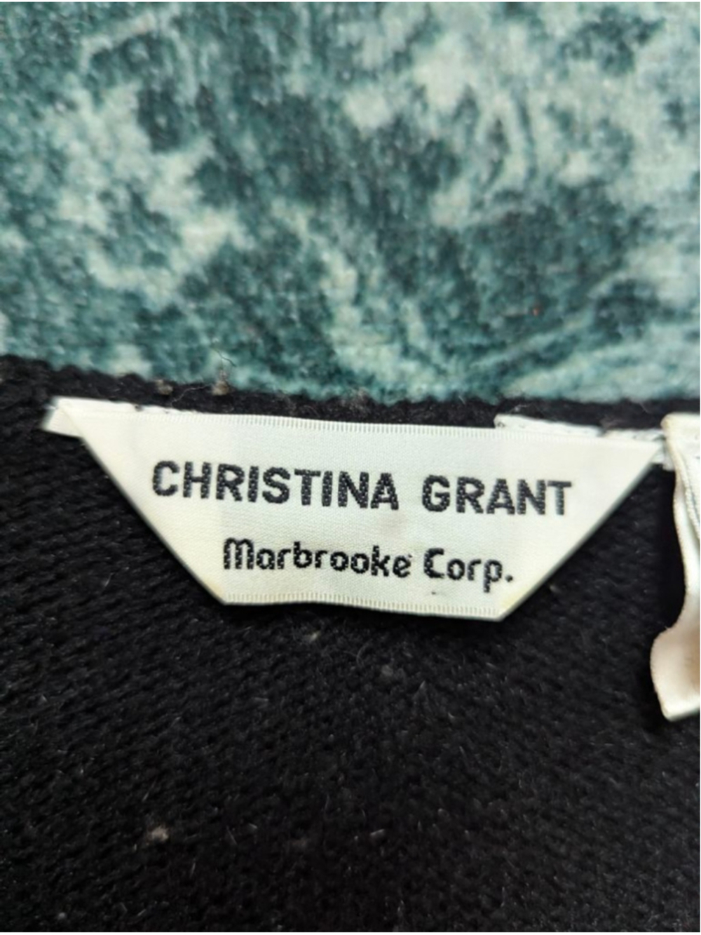 Vintage Christina Grant Angora Blend Sweater - Metallic Accents - Sz 2X - 80s - Picture 8 of 15
